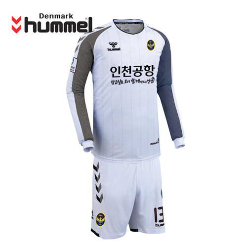 [험멜]HM-1357(화이트블랙) Uniform 축구 Away 유니폼 /&#039;19 인천유나이티드 Uniform