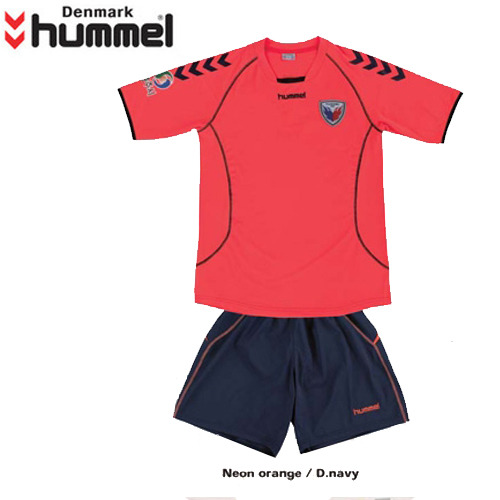 [험멜] HM-1263 (형광오렌지/D.네이비) Uniform 축구 유니폼 