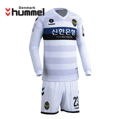 [험멜]HM-1349(화이트/블랙) Uniform 축구 Away 유니폼 /&#039;18 인천유나이티드 Uniform