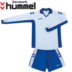 [험멜] HM-1273 (화이트/R.블루) Uniform 축구 유니폼 