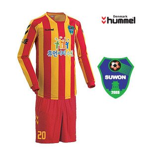 [험멜]HM-1294(옐로우/레드) Uniform 축구 유니폼 / &#039;14 수원 FC 홈 유니폼