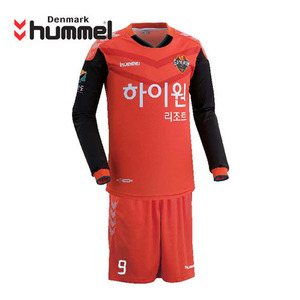 [험멜]HM-1326(오렌지) Uniform 축구 홈유니폼 /&#039;15 강원FC Uniform