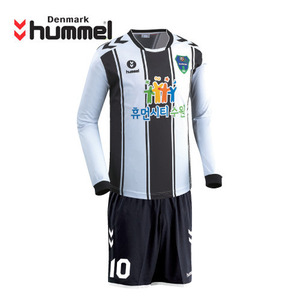 [험멜]HM-1335(화이트/블랙) Uniform 축구 홈 유니폼 / 수원FC Uniform  