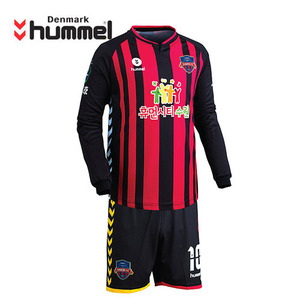 [험멜]HM-1351(레드/블랙) Uniform 축구 홈 유니폼 /&#039;18 수원FC Uniform